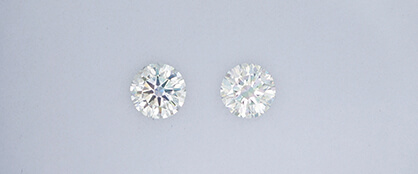 ウィリアムレニーダイヤモンドと通常のダイヤモンドの明るさの比較