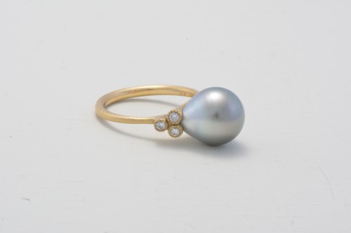 baroque+pearl+&+diamondK18ring+¥120,000