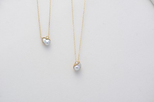 baby+akoya+pearl+&+diamond+K18+neck+2_¥62,000